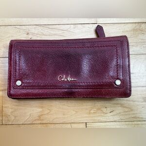 Cole Haan Maroon/Dark Red Leather Wallet